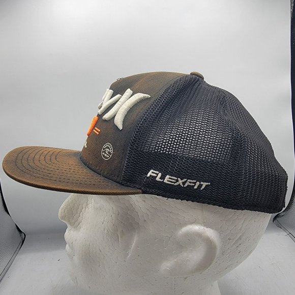 Hurley Pro ASP Surf Flexfit Hat Adult 110 Snapback Mesh Cap Black Embroidered - Picture 2 of 9